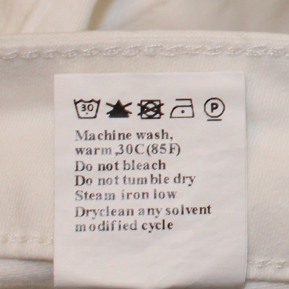 Dokotoo Sailor White Jeans Wide Leg Size 4 - Picture 9 of 12